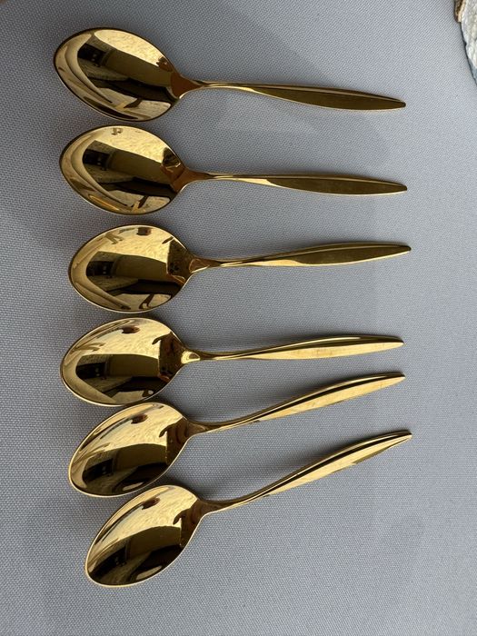 Lingurite argint placat cu aur