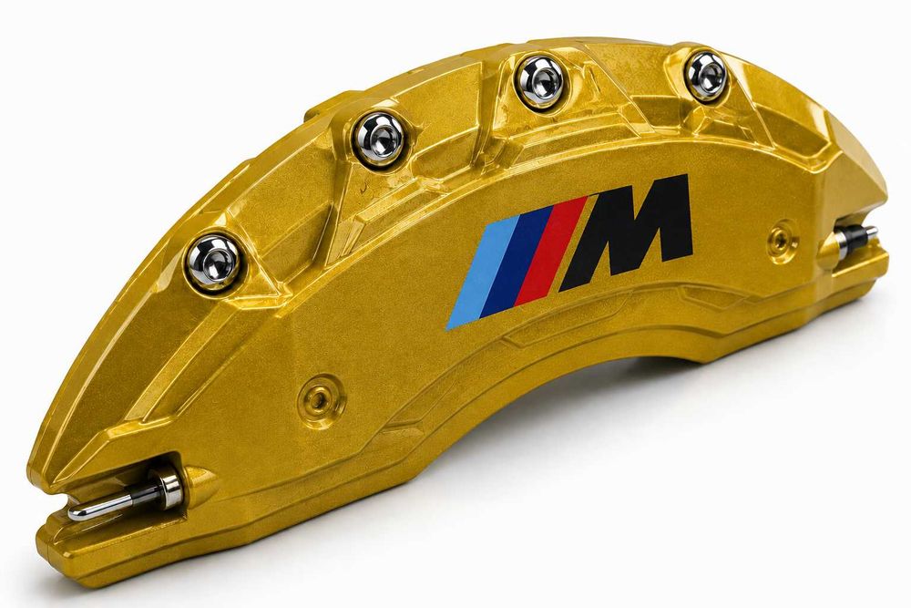 Метални капаци за спирачни апарати M Power – BMW 1, 3, 5, X5, X6 – 4 броя, златисти
