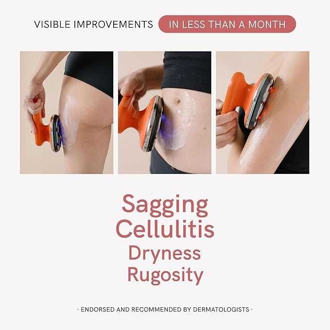 MASDERM радиочестотен апарат за тяло, антицелулитен масажор с EMS LED