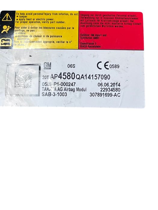 Airbag Scaun Dreapta Fata Opel Insignia G09 Hatchback 2008 - 2017 2293