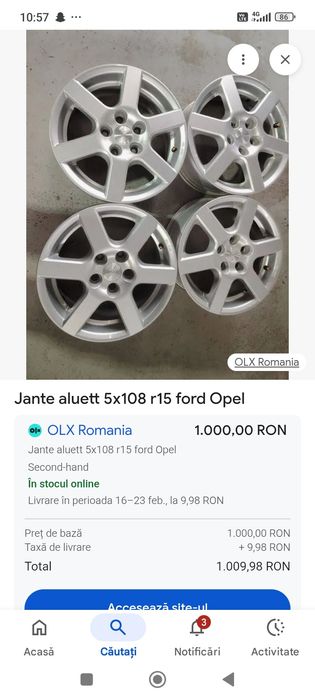 Jante alvett 195/65/15