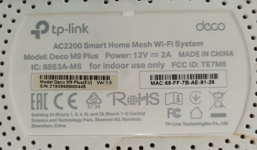 Wi-Fi Router Tp-Link DECO M9+