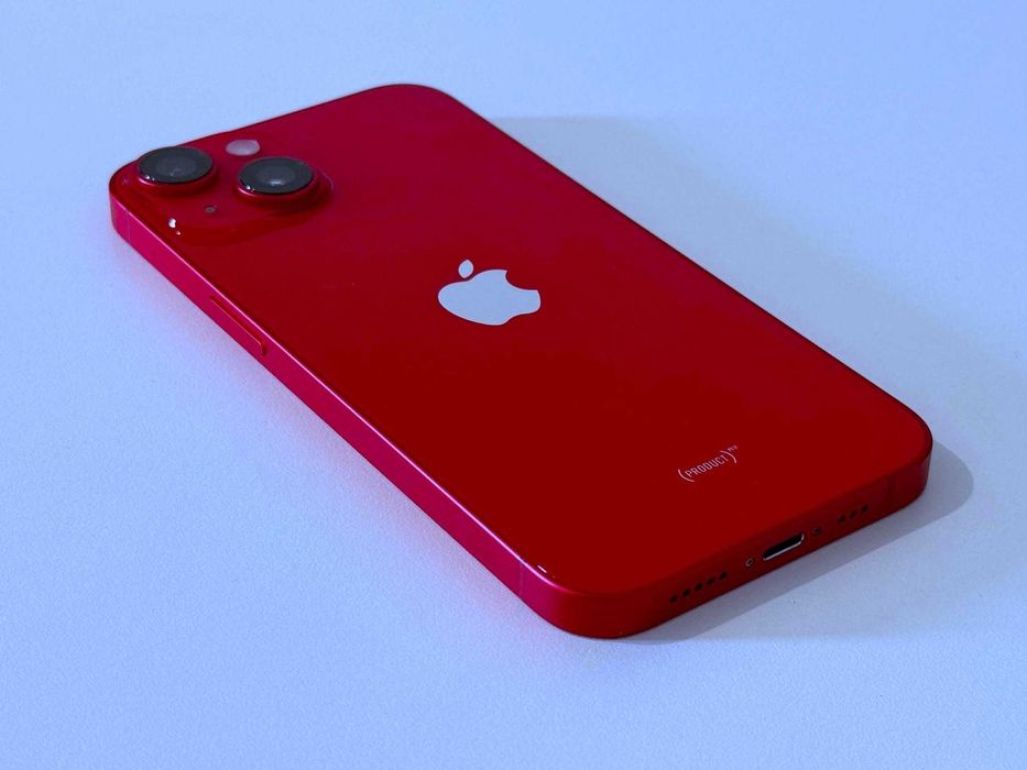 Бартер! Като НОВ! iPhone 14 Product Red (Черен) iCloud (Заключен)