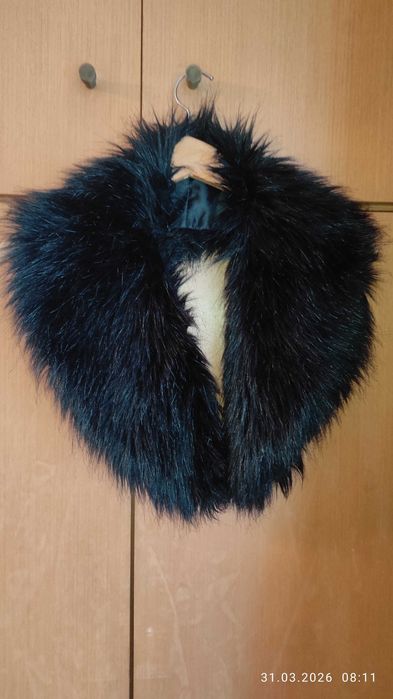 Дамско черно вълнено палто р. 50 отлично и супер евтино!