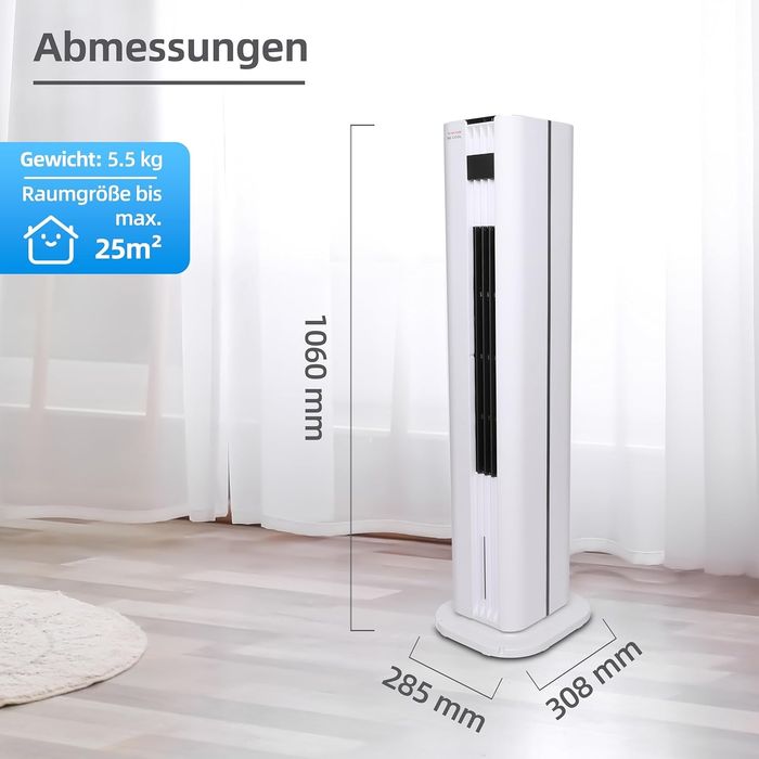 Мобилен климатизатор Be Cool 4 в 1 с охлаждане и отопление, 4.5L, 3000W