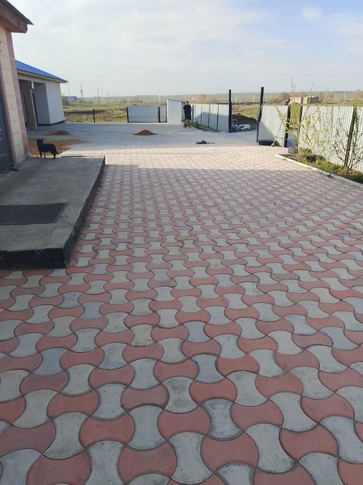 Благоустройства Укладка брусчатки