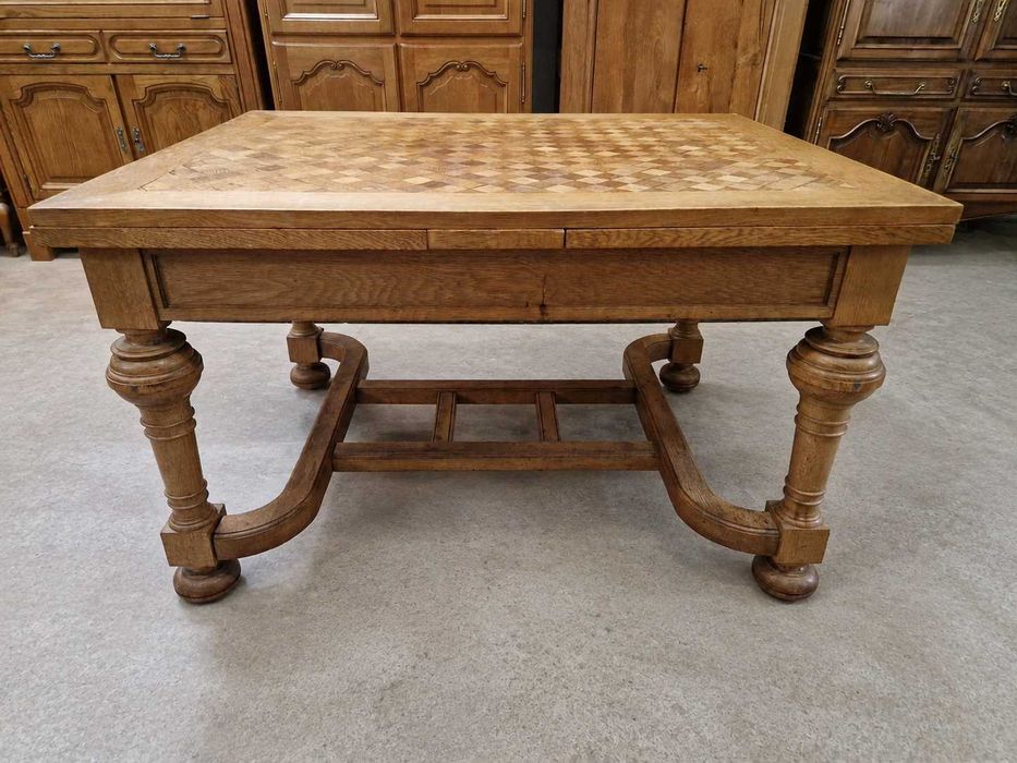 *Промоция* Внушителна дъбова трапезна маса с опция разтягане
