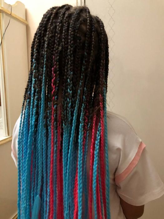 Плету косы детям из ниток и каниколон