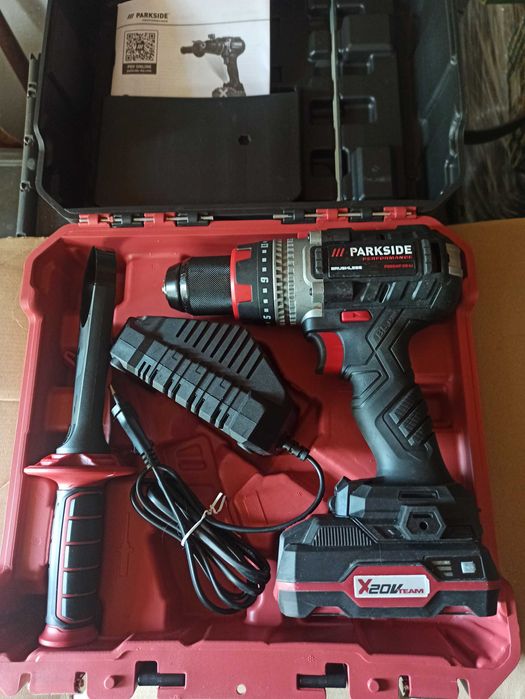 Masina de gaurit si insurubat cu percutie ParkSide Performance 20V