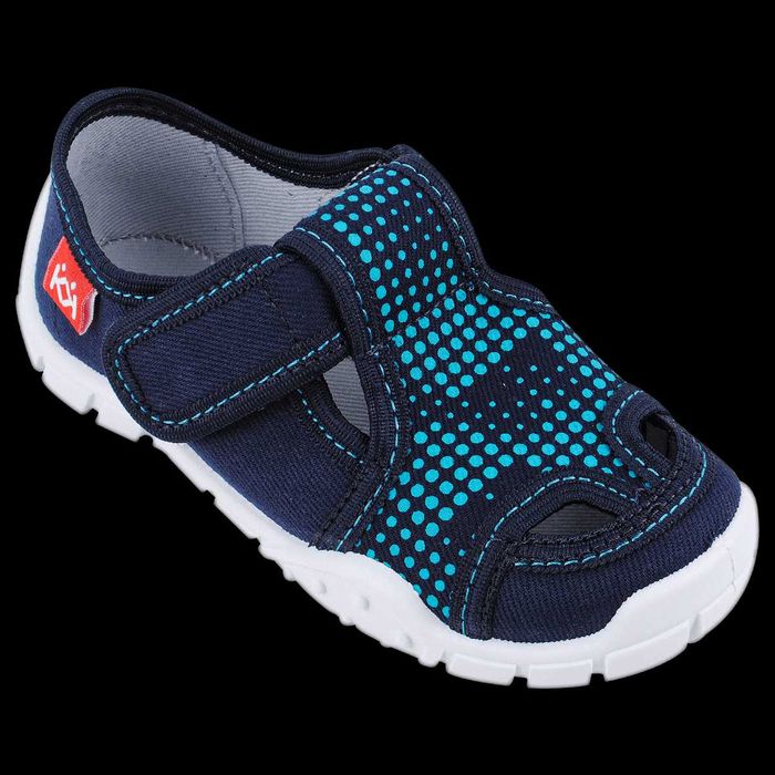 Детски пантофи със синя щампа КК размер 28