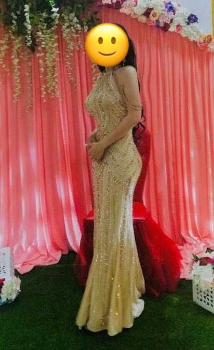 Вечернее длинное платье