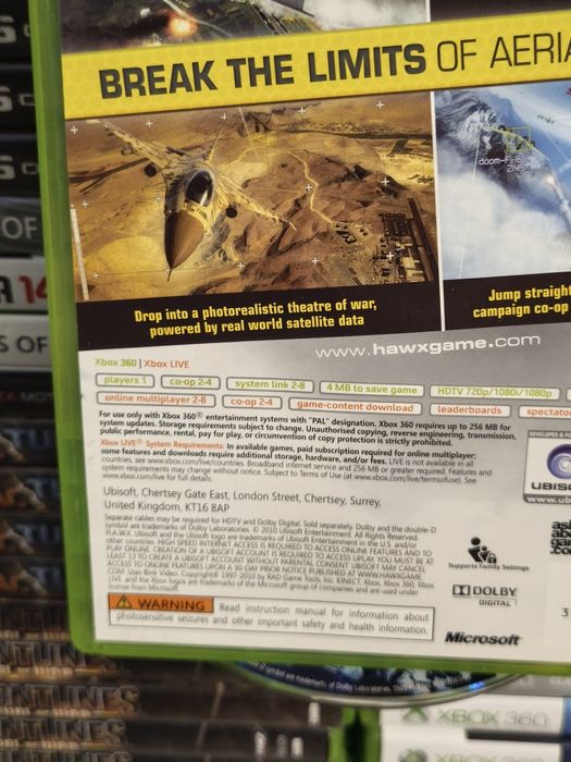 Joc/jocuri Tom Clancy's H.A.W.X. 2 Xbox360/Xbox One simulator avioane