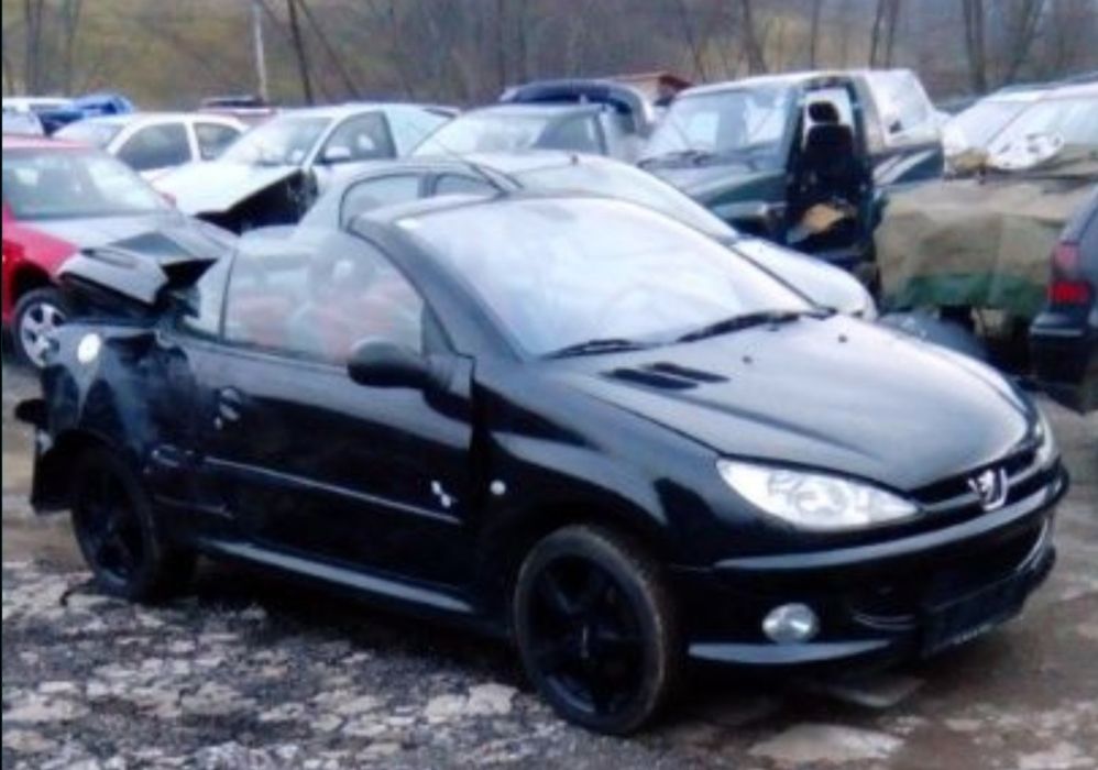 Aripa stanga fata neagra / negru peugeot 206 cc 1.6i nfu