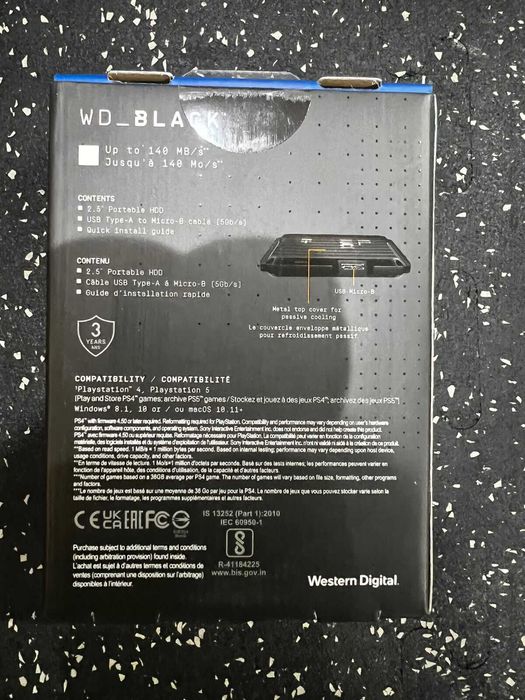 WD Black P10 2TB Game Drive