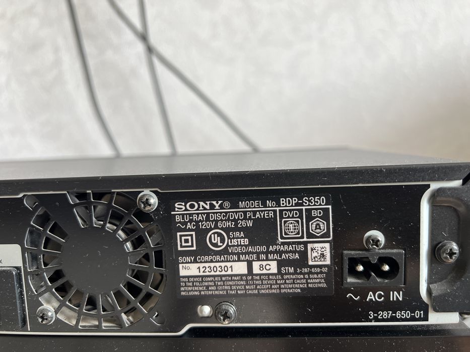 Sony BDP-350 blu-ray disk player