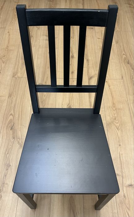 4 scaune IKEA Stefan negru-maro – set