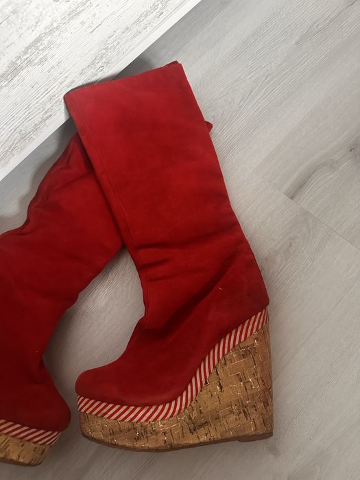 Ботуши естествен велур dani shoes модел dolce & gabbana