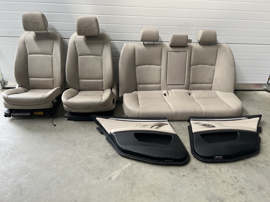 scaune Interior piele crem cu incalzire bmw f10 f11