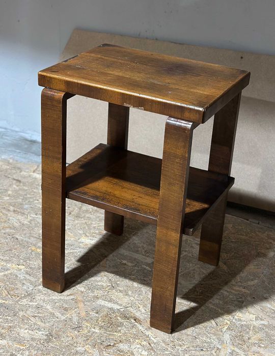 Masuta de cafea Vintage stil Biedermeier; Masa cu blat 50x38; Suport