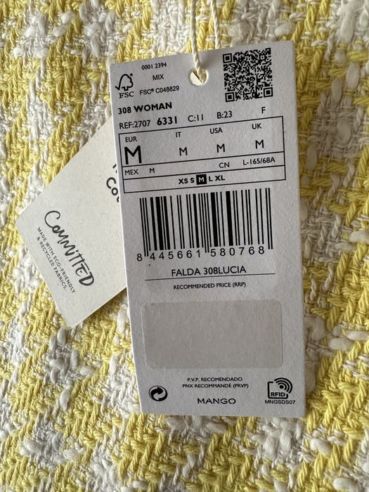 Fusta Mango , M , noua ,cu etichete