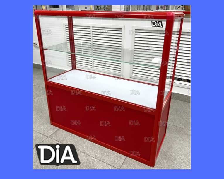 Прилавок витрина из профиля и стекла, торговые витрины для магазина