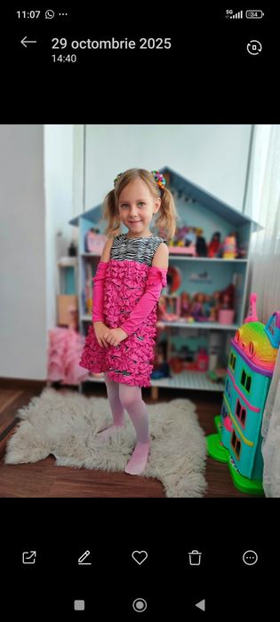 Rochie bumbac  3-5 ani