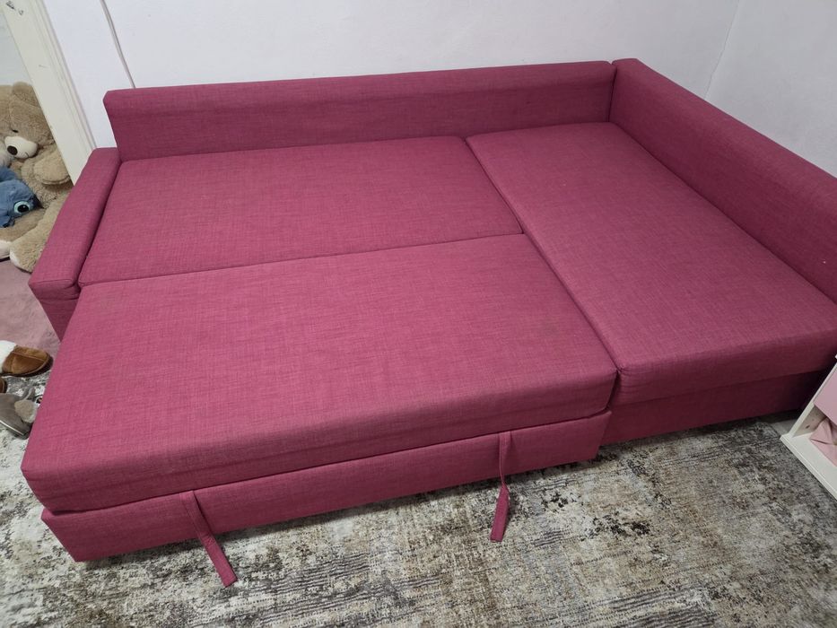 Vand colțar extensibil  cu lada de depozitare