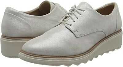 Обувки CLARKS - Sharon Noel Silver Metallic
