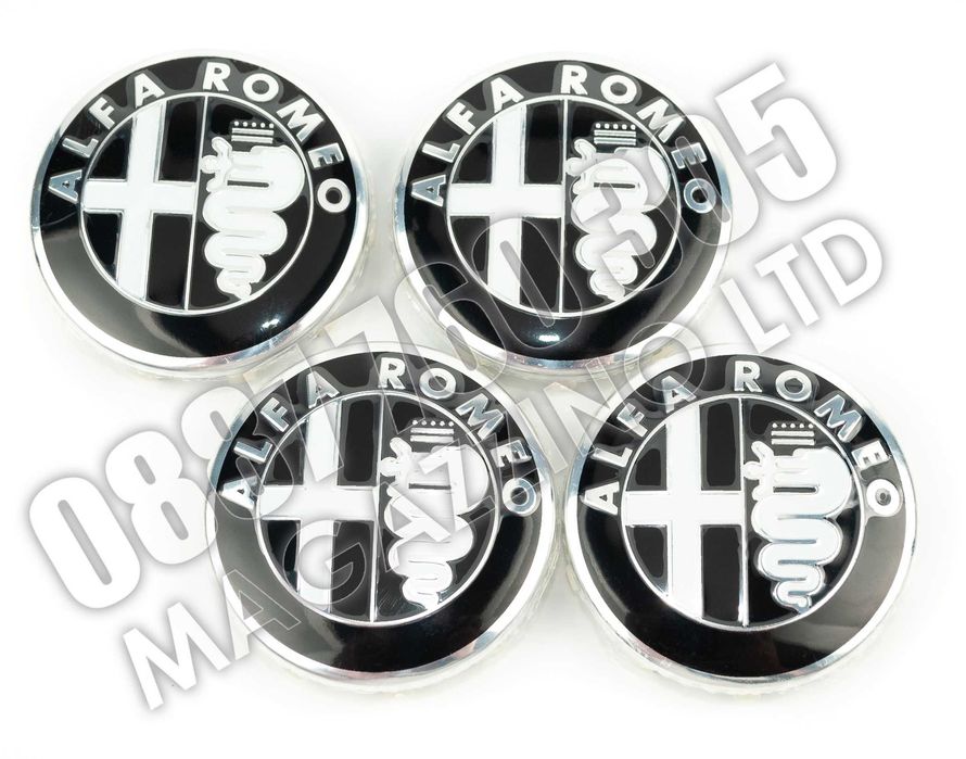 Капачки за Джанити Алфа Ромео Джулиа 4бр. 60мм. Brera Giulia Tonale