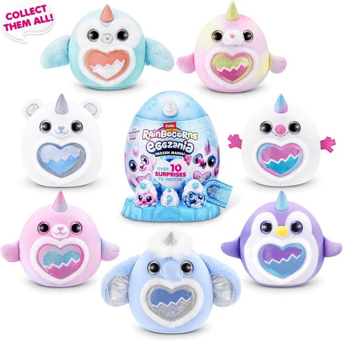 Плюшена играчка изненада Zuru Rainbocorns Eggzania Frozen Mania 92119