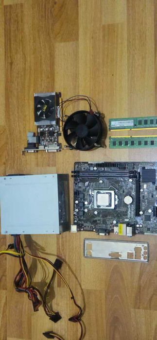 Оперативная память, материнка, процессор, видеокарта, блок питание