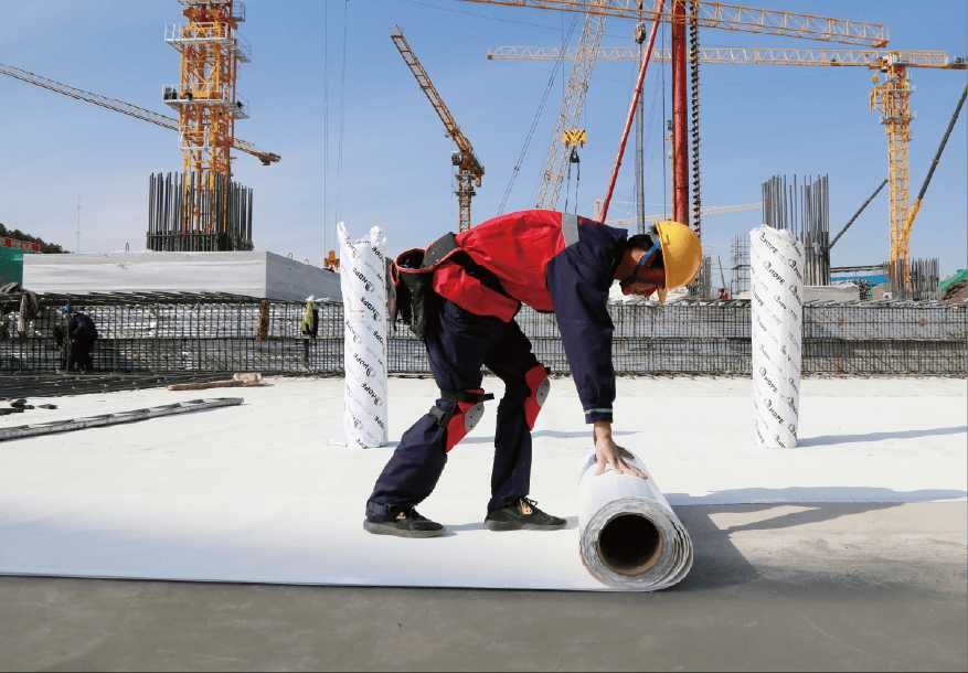 Гидроизоляционная мембрана Pre-Applied из HDPE высокой плотности