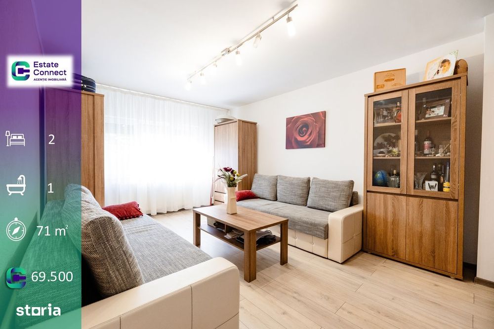 Apartament 2 camere decomandat, centrala, etaj 3 - Alfa