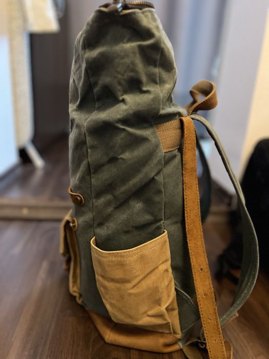 Rucsac Boston Urban Bag verde cerat