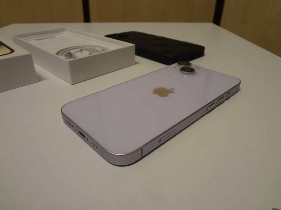 iPhone 14 Purple 128GB Impecabil in Cutie + Accesorii