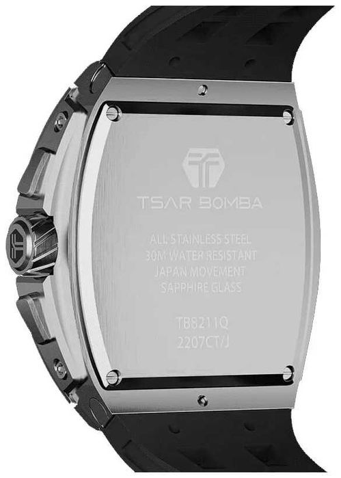 Нов часовник TSAR BOMBA Black Unique Edition TB8211BQ - гаранция