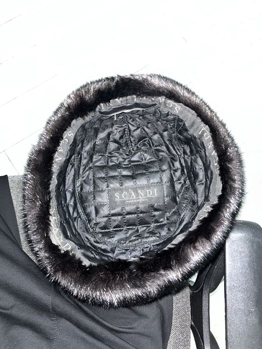 Норковая шапка scandi