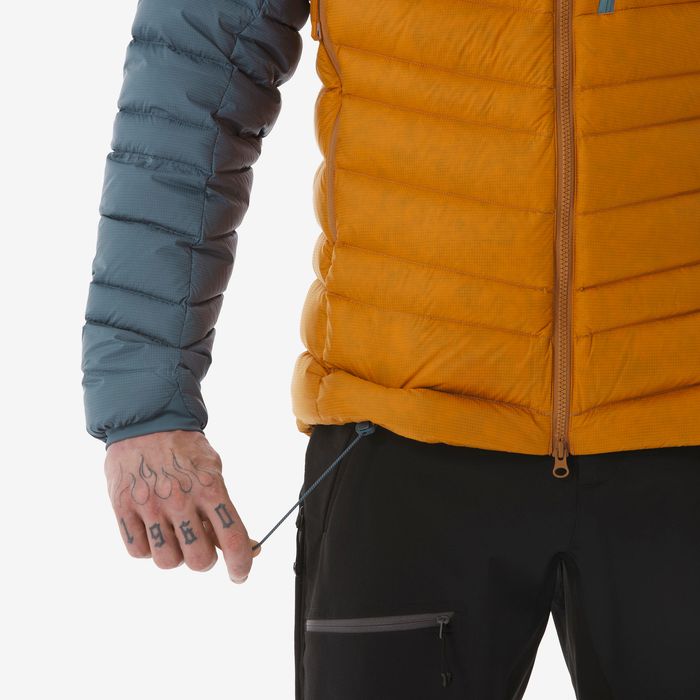 Geacă umplutură din puf Alpinism Galben - produs resigilat Decathlon