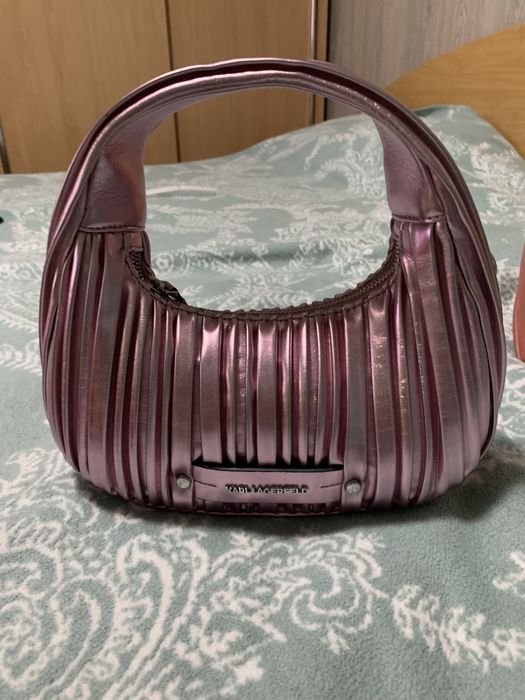 Чанта Karl lagerfeld в розов цвят