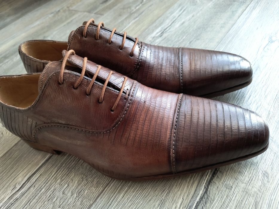 Pantofi din piele naturala mărimea 43 culoare maro