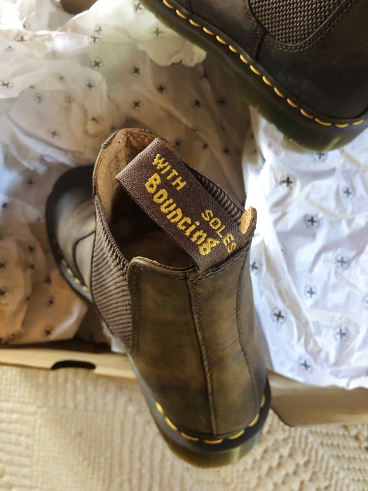 Dr. Martens мъжки кожени боти Dark Brown — Crazy Horse #43