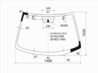 Стекло лобовое  Nissan Altima