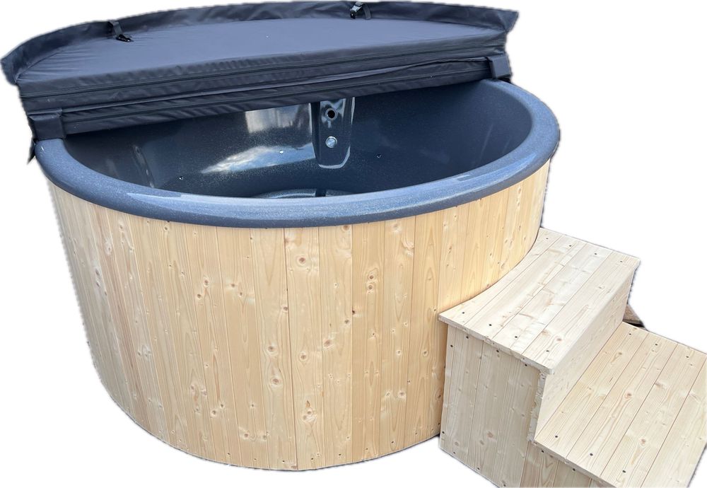Ciubar Premium din Fibra de Sticla Gri Perlat cu Sclipici 4-6 Persoane