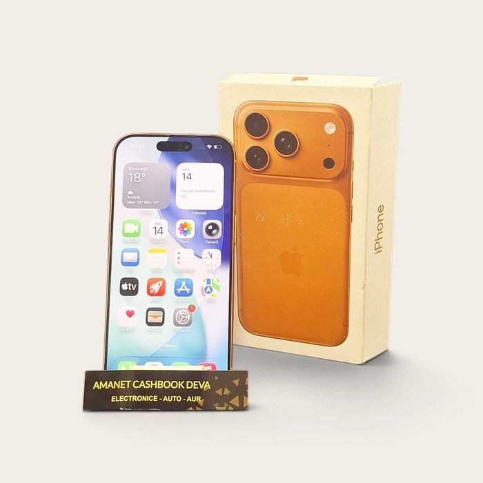 IPHONE 17 PRO 256GB COSMIC ORANGE / Amanet Cashbook Deva