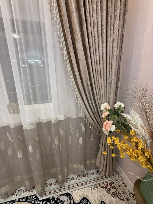 Продам тюли с портьером