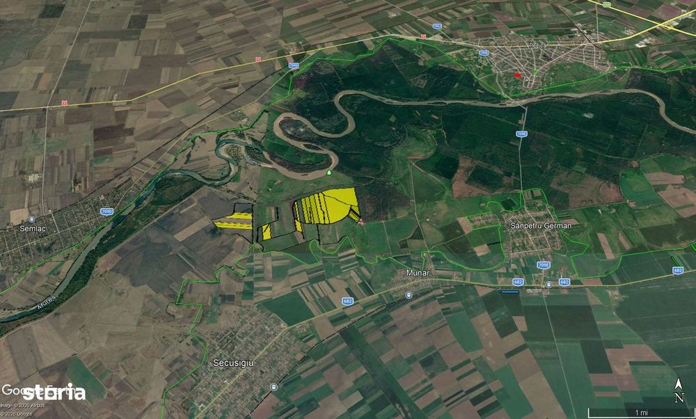 116 ha teren arabil la Secusigiu, jud.Arad