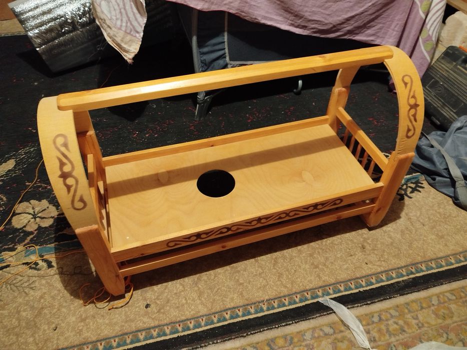 Новый деревянный бесік для малыша (не использовался)