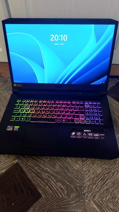 Acer NITRO 5 , 17.3 , 144hz  3ms , rtx 3070 , 32GB , nvidia  amd ryzen
