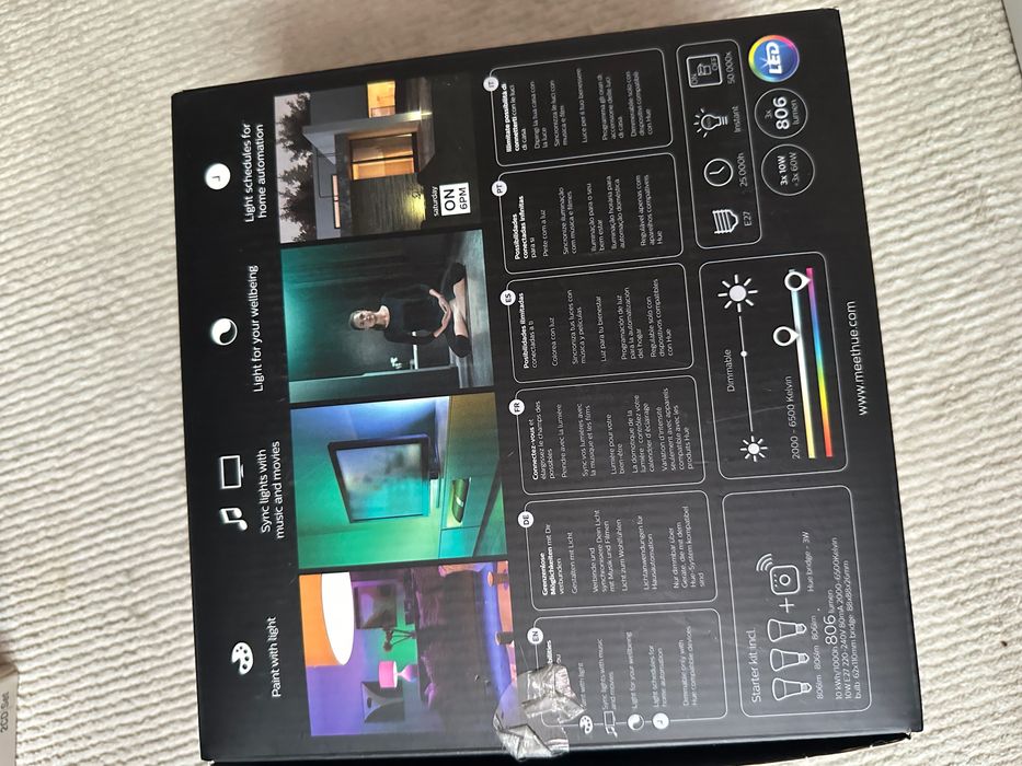 Philips Hue 3 buc starter kit