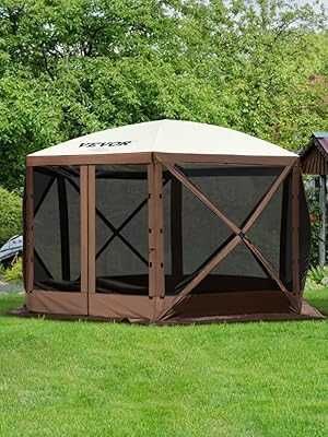 Cort pavilion umbrar, soare, ploaie Quick install 3.7x3.7x2.29